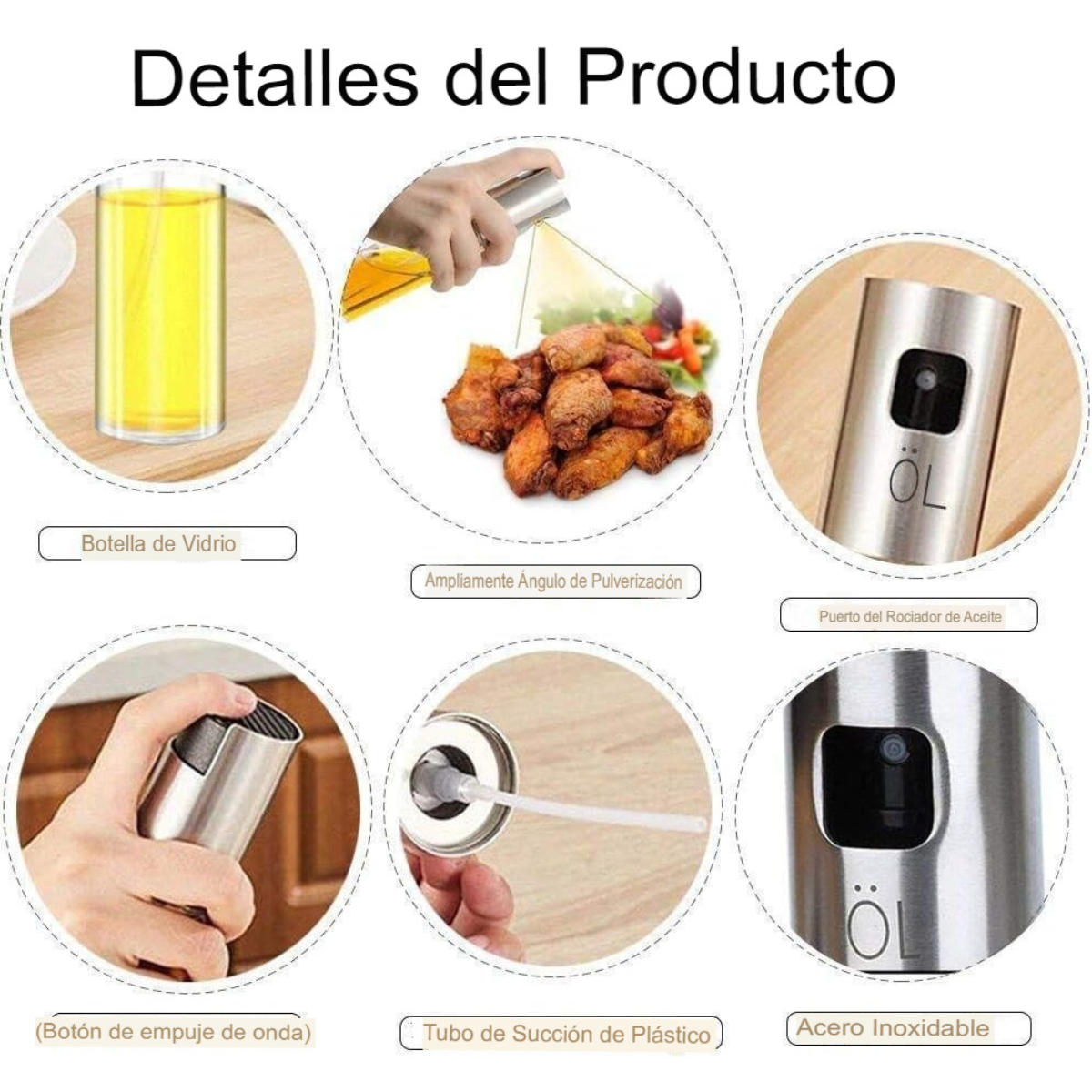 ⭐ Dispensador de aceite  y vinagre Premium