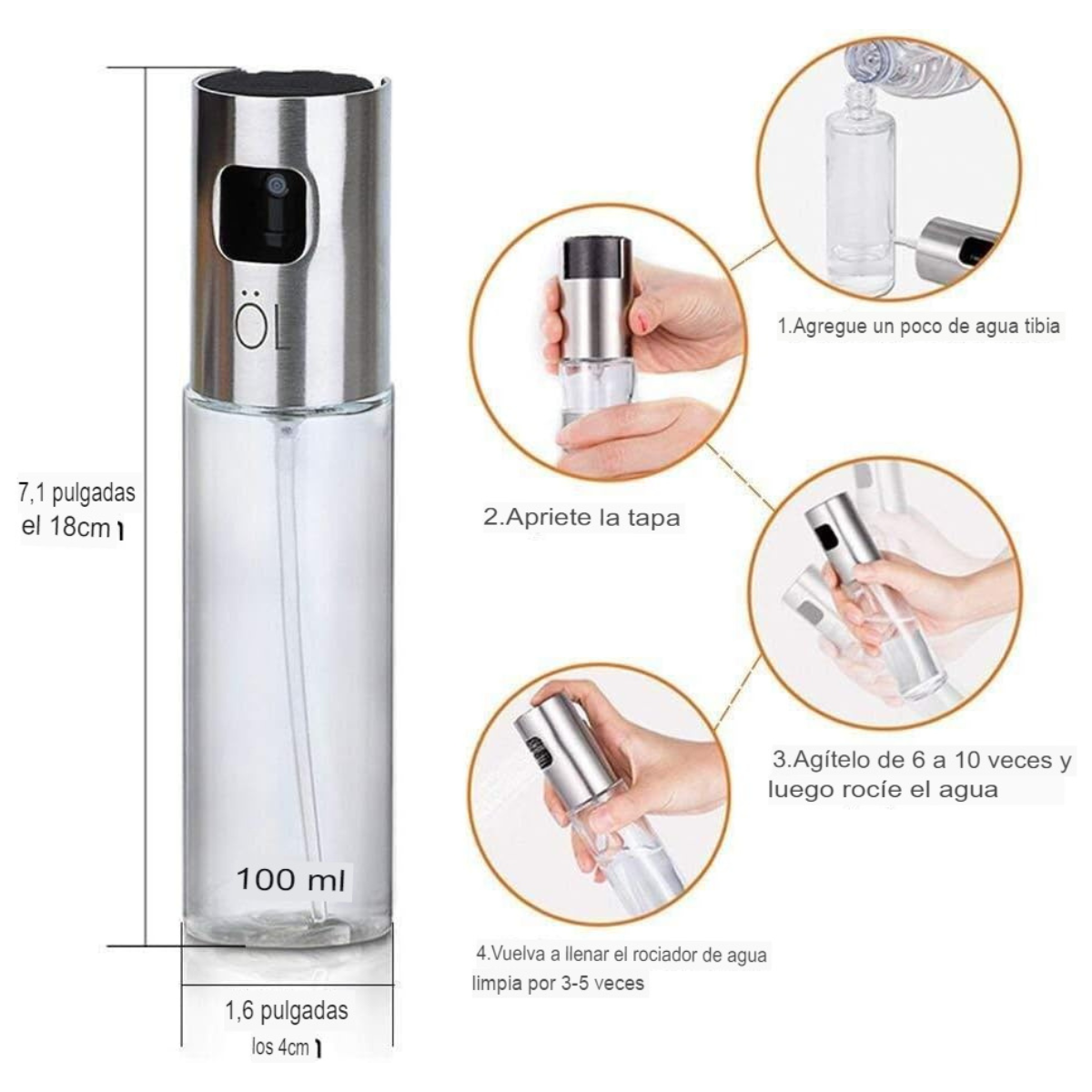 ⭐ Dispensador de aceite  y vinagre Premium